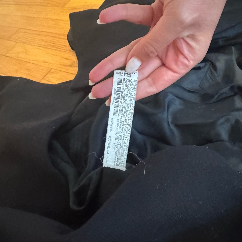 Zara Classic Black Wool Coat - Picture 5 of 10